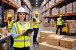 3PL services in action in a warehouse in New Castle, DE.